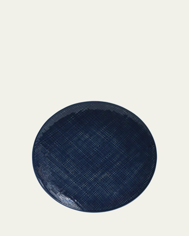 Organza Blue Jeans Coupe Dinner Plate